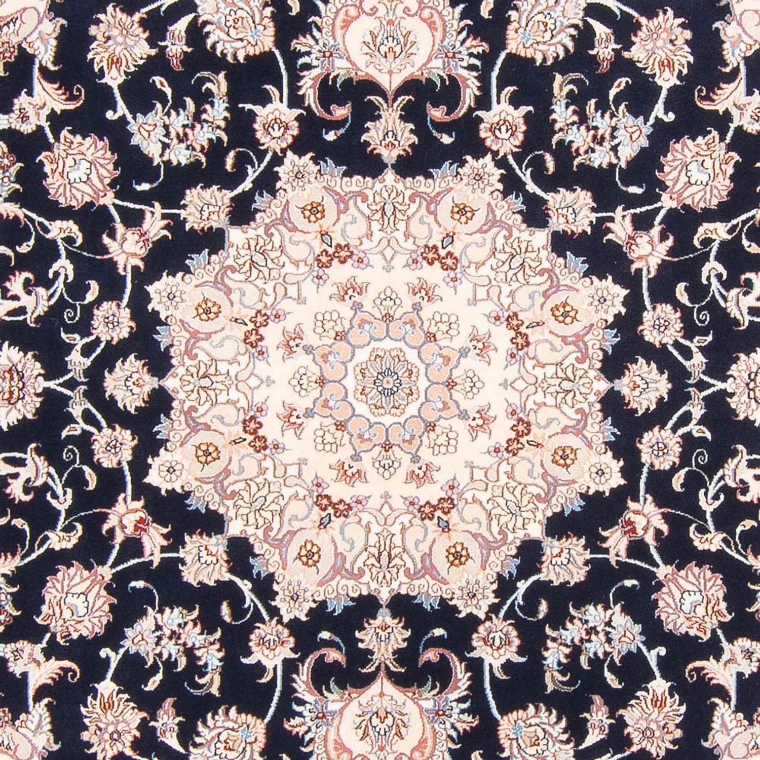Tappeto Persero - Tabriz - Reale - 250 x 198 cm - blu scuro