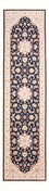 Tappeto corsia Tappeto Persero - Tabriz - Reale - 297 x 80 cm - blu scuro