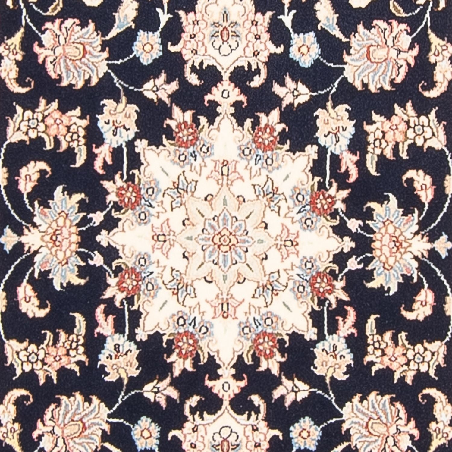 Tappeto corsia Tappeto Persero - Tabriz - Reale - 297 x 80 cm - blu scuro