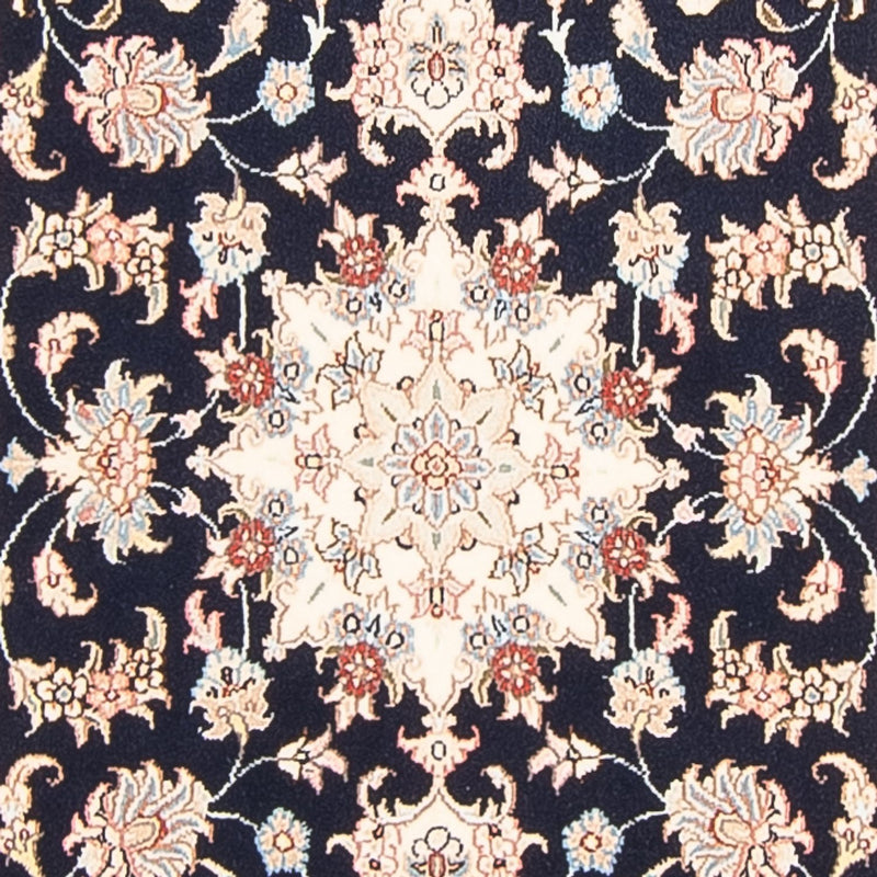 Tappeto corsia Tappeto Persero - Tabriz - Reale - 297 x 80 cm - blu scuro