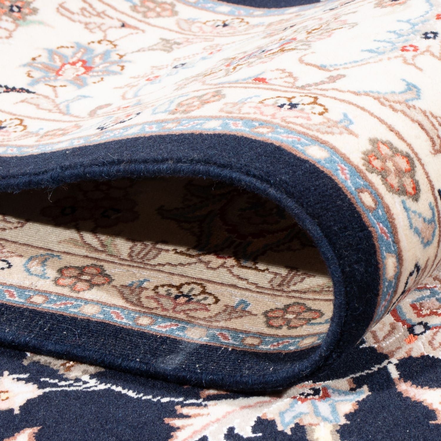 Tappeto Persero - Tabriz - Reale - 201 x 153 cm - blu scuro