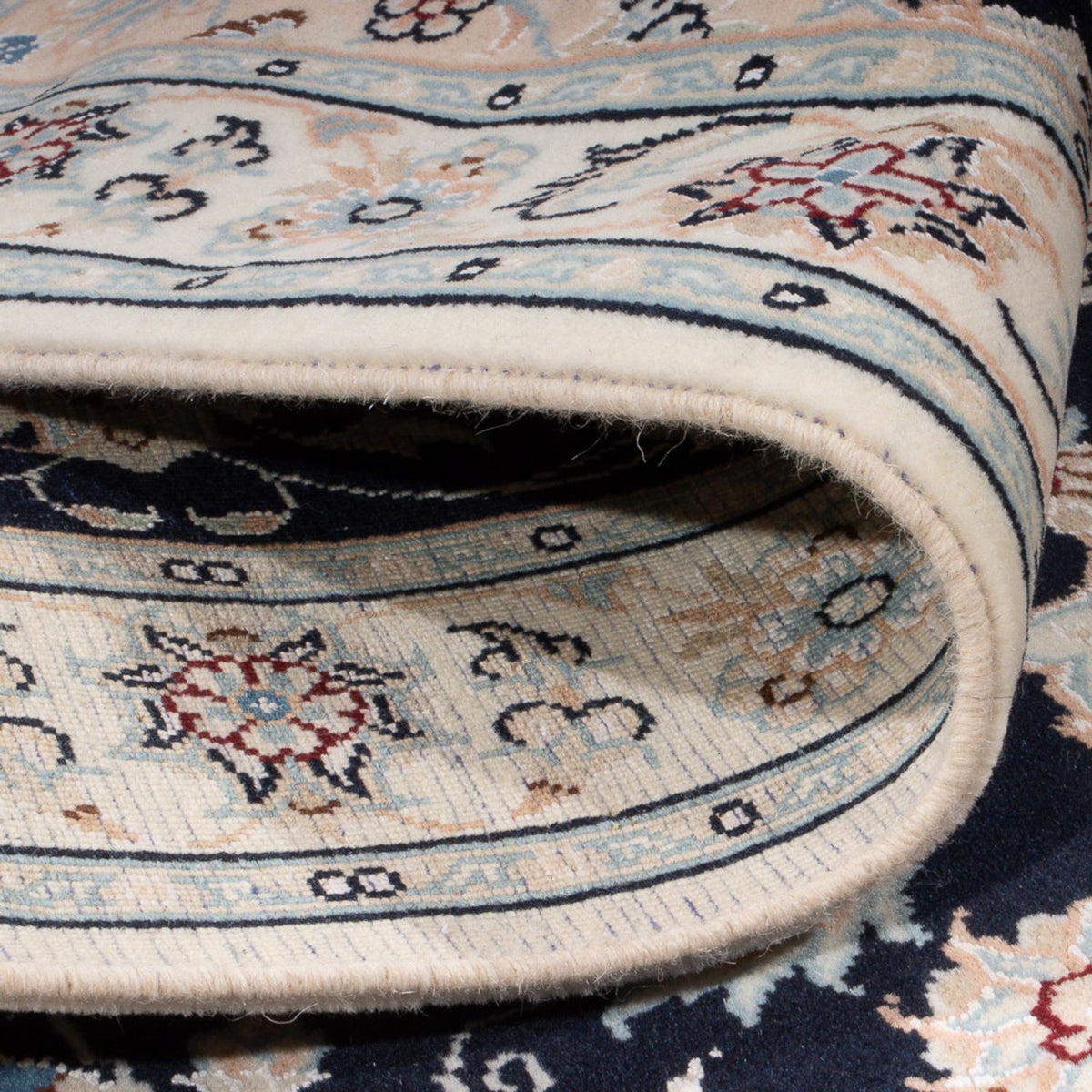 Tappeto Persero - Nain - Premio - 132 x 74 cm - blu scuro