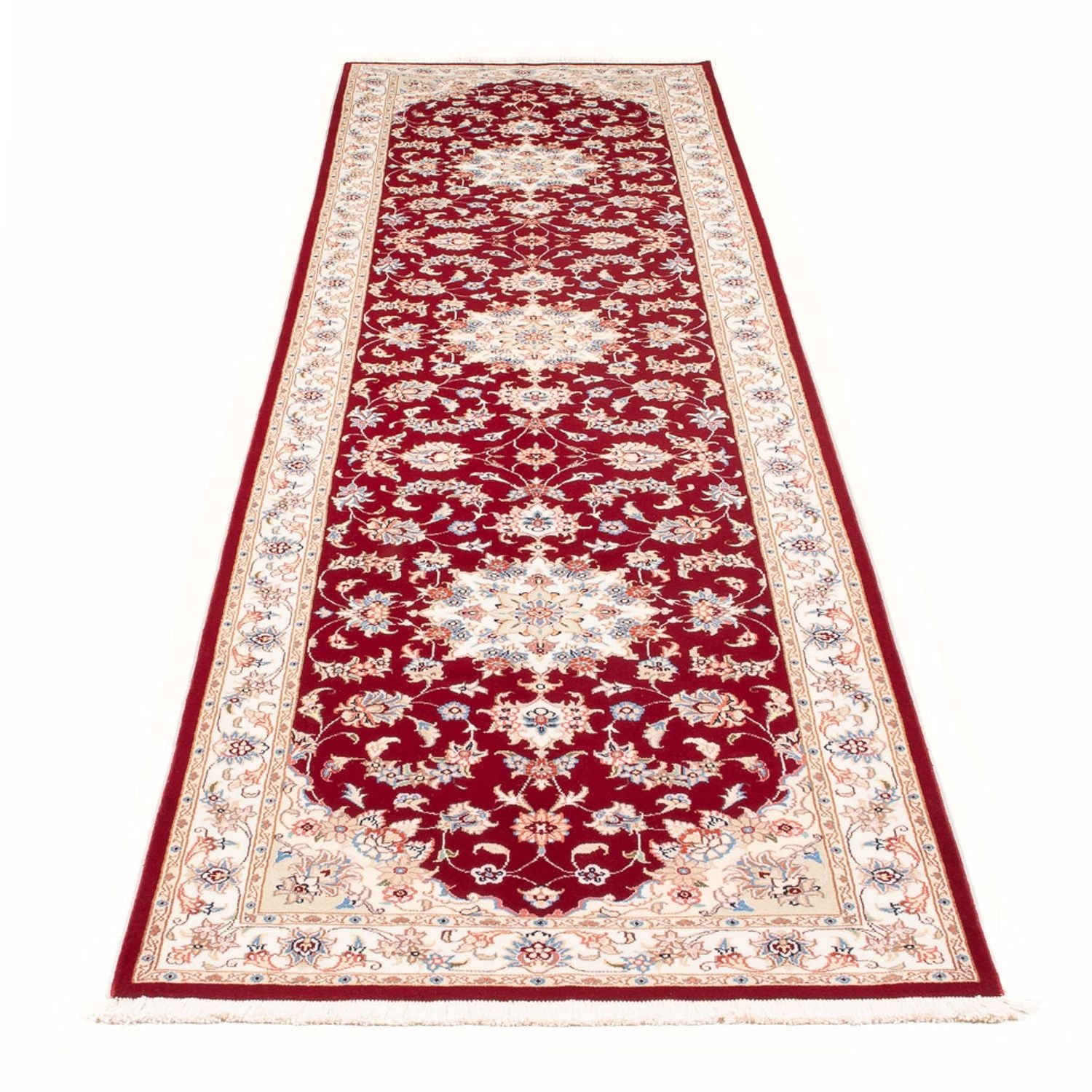 Tappeto corsia Tappeto Persero - Tabriz - Reale - 305 x 80 cm - rosso