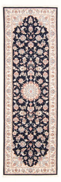 Tappeto corsia Tappeto Persero - Tabriz - Reale - 252 x 81 cm - blu scuro
