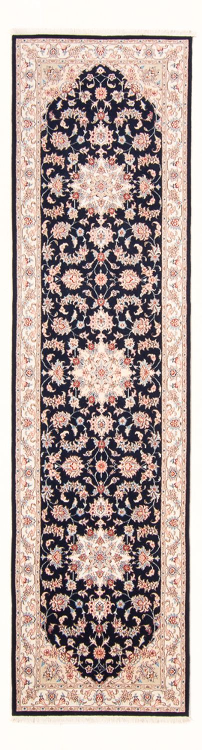 Tappeto corsia Tappeto Persero - Tabriz - Reale - 295 x 81 cm - blu scuro