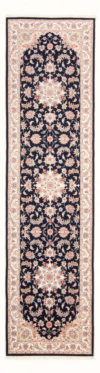Tappeto corsia Tappeto Persero - Tabriz - Reale - 295 x 81 cm - blu scuro