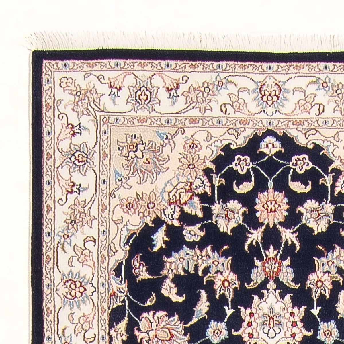 Tappeto corsia Tappeto Persero - Tabriz - Reale - 295 x 81 cm - blu scuro