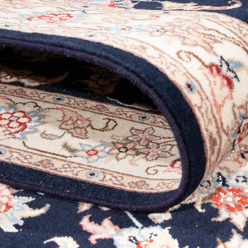 Tappeto corsia Tappeto Persero - Tabriz - Reale - 295 x 81 cm - blu scuro