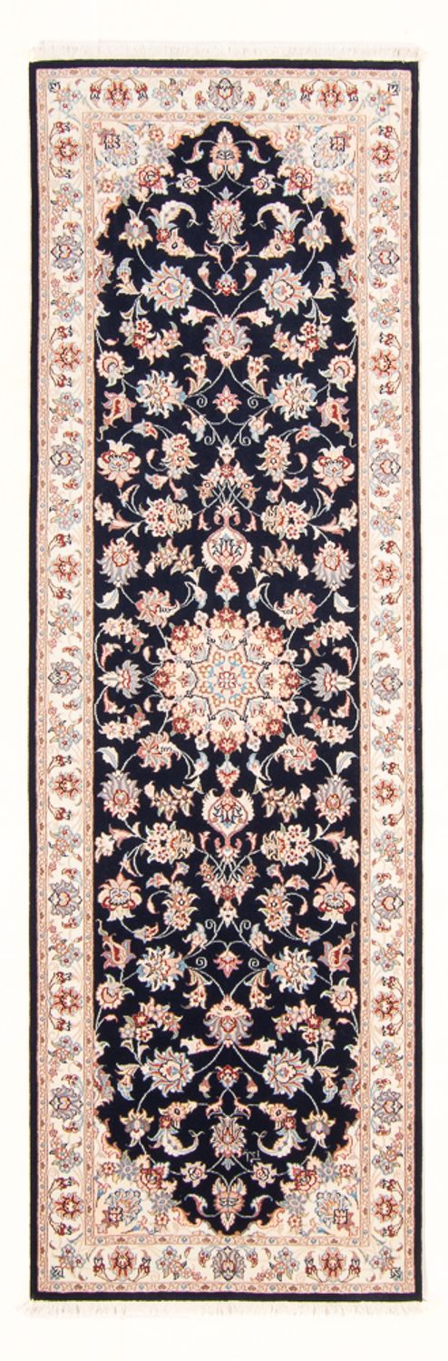 Tappeto corsia Tappeto Persero - Tabriz - Reale - 251 x 80 cm - blu scuro