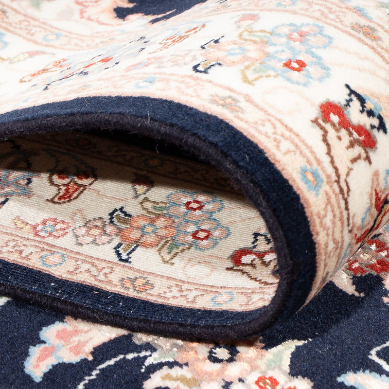 Tappeto corsia Tappeto Persero - Tabriz - Reale - 251 x 80 cm - blu scuro