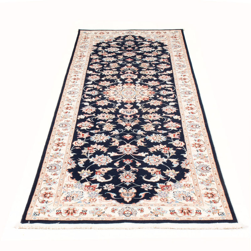 Tappeto corsia Tappeto Persero - Tabriz - Reale - 251 x 80 cm - blu scuro