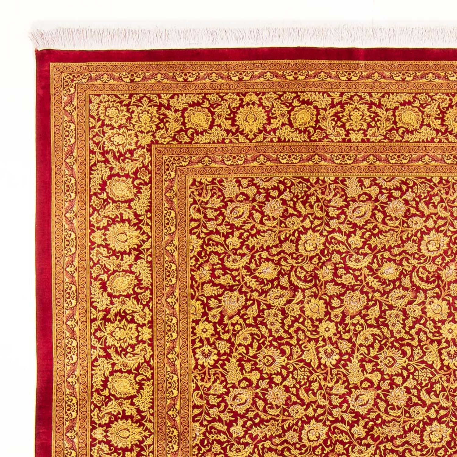 Tappeto di seta - Ghom seta - Premio - 300 x 205 cm - arancione