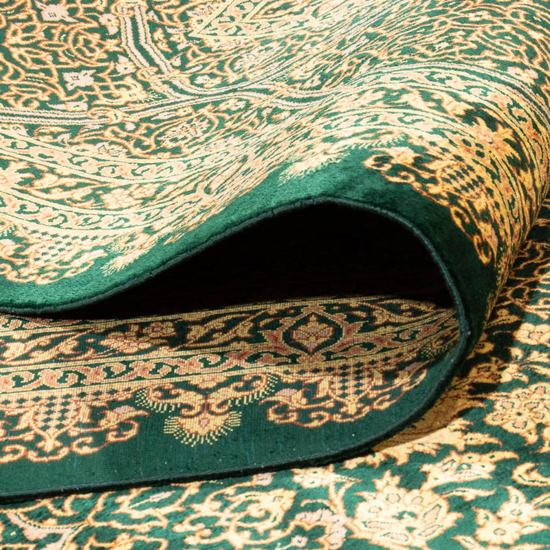 Tappeto di seta - Ghom seta - Premio - 294 x 196 cm - verde oliva