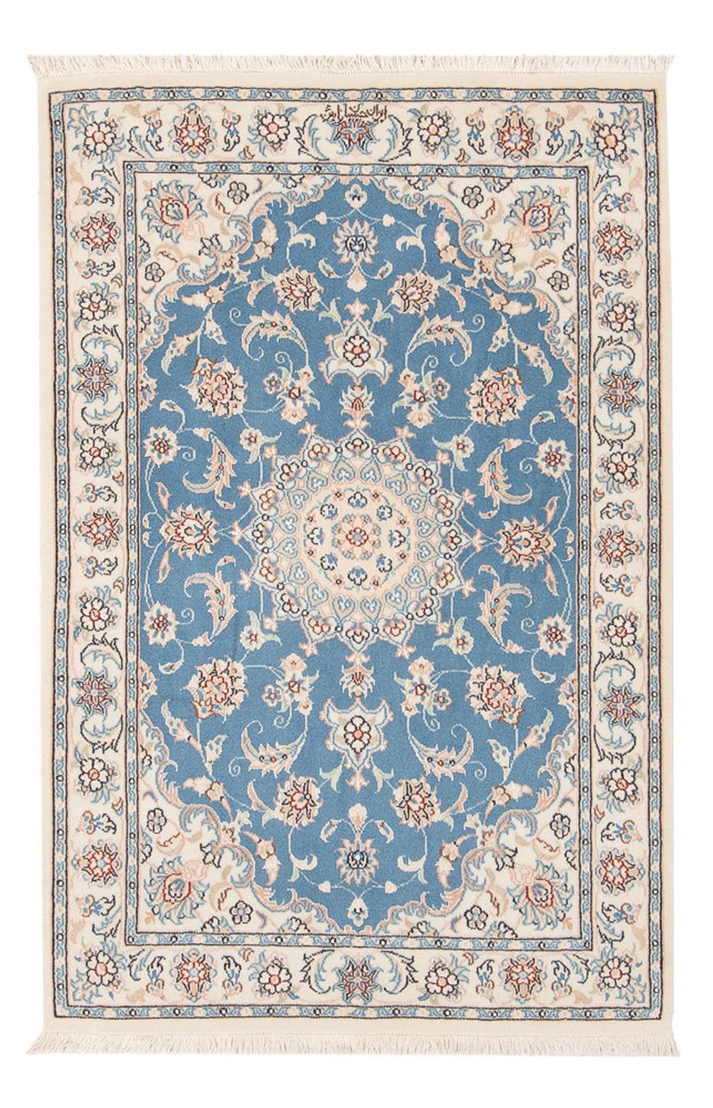 Tappeto Persero - Nain - Premio - 122 x 81 cm - blu chiaro