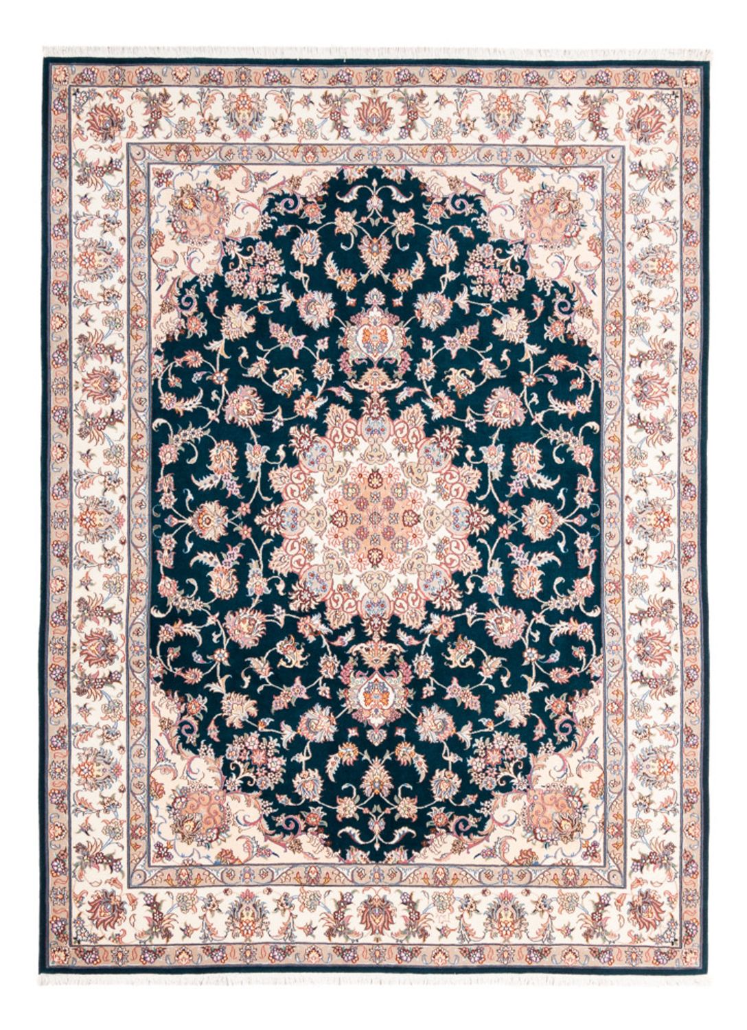 Tappeto Persero - Tabriz - Reale - 235 x 168 cm - verde scuro