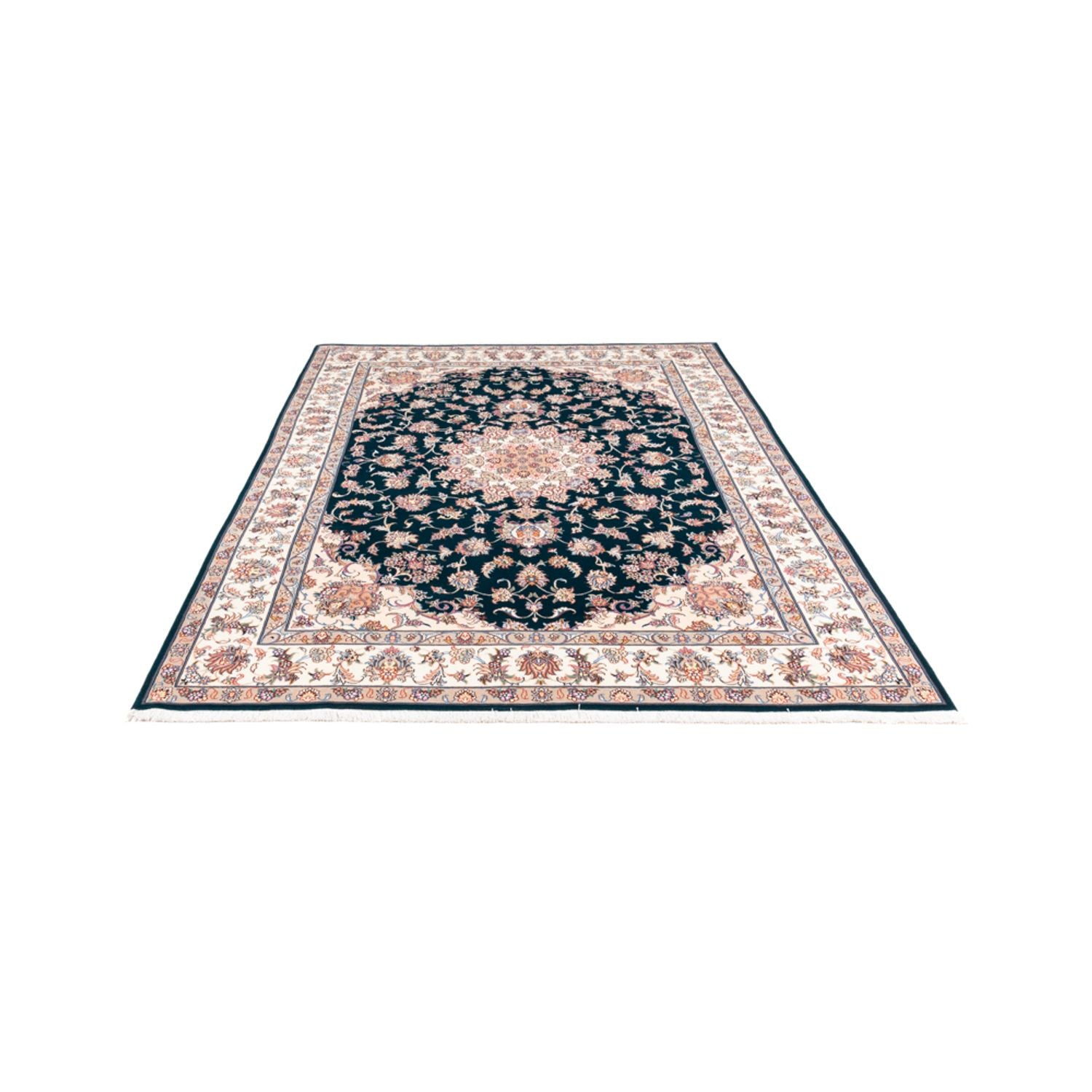 Tappeto Persero - Tabriz - Reale - 235 x 168 cm - verde scuro