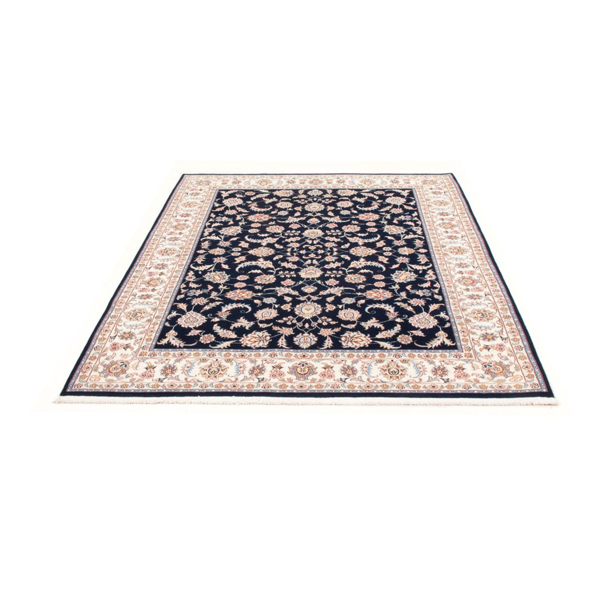 Tappeto Persero - Tabriz - Reale - 196 x 150 cm - blu scuro