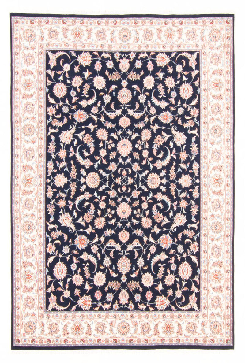 Tappeto Persero - Tabriz - Reale - 237 x 167 cm - blu scuro