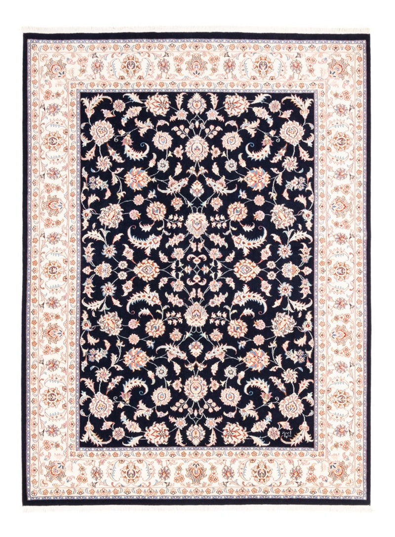 Tappeto Persero - Tabriz - 200 x 148 cm - blu scuro