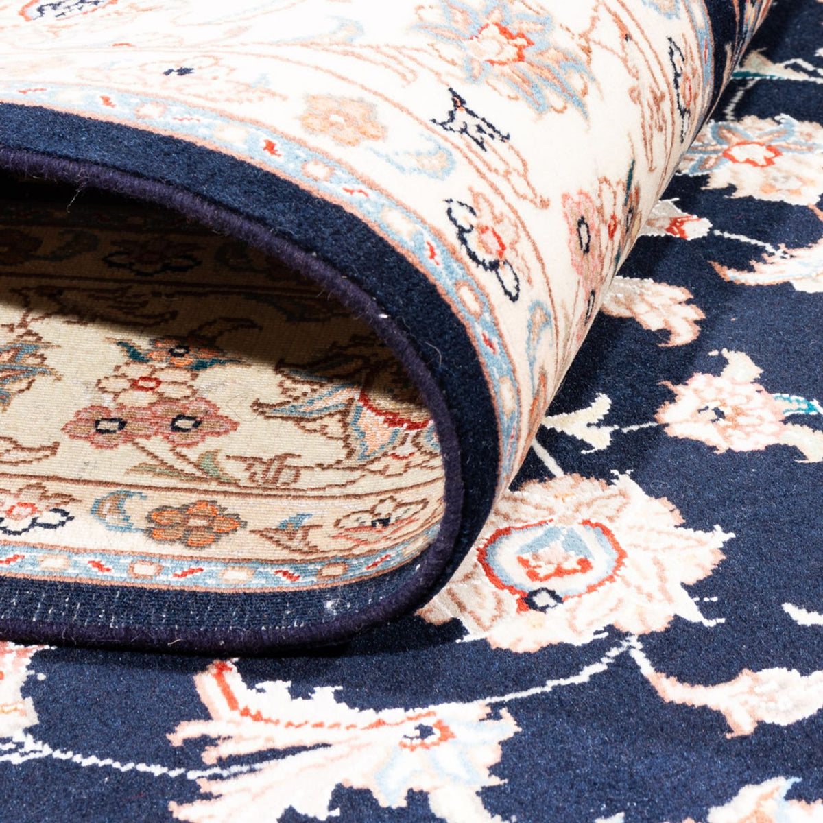 Tappeto Persero - Tabriz - 200 x 147 cm - blu scuro