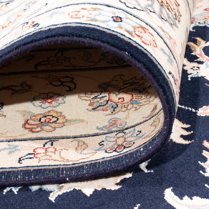 Tappeto Persero - Tabriz - Reale - 237 x 167 cm - blu scuro