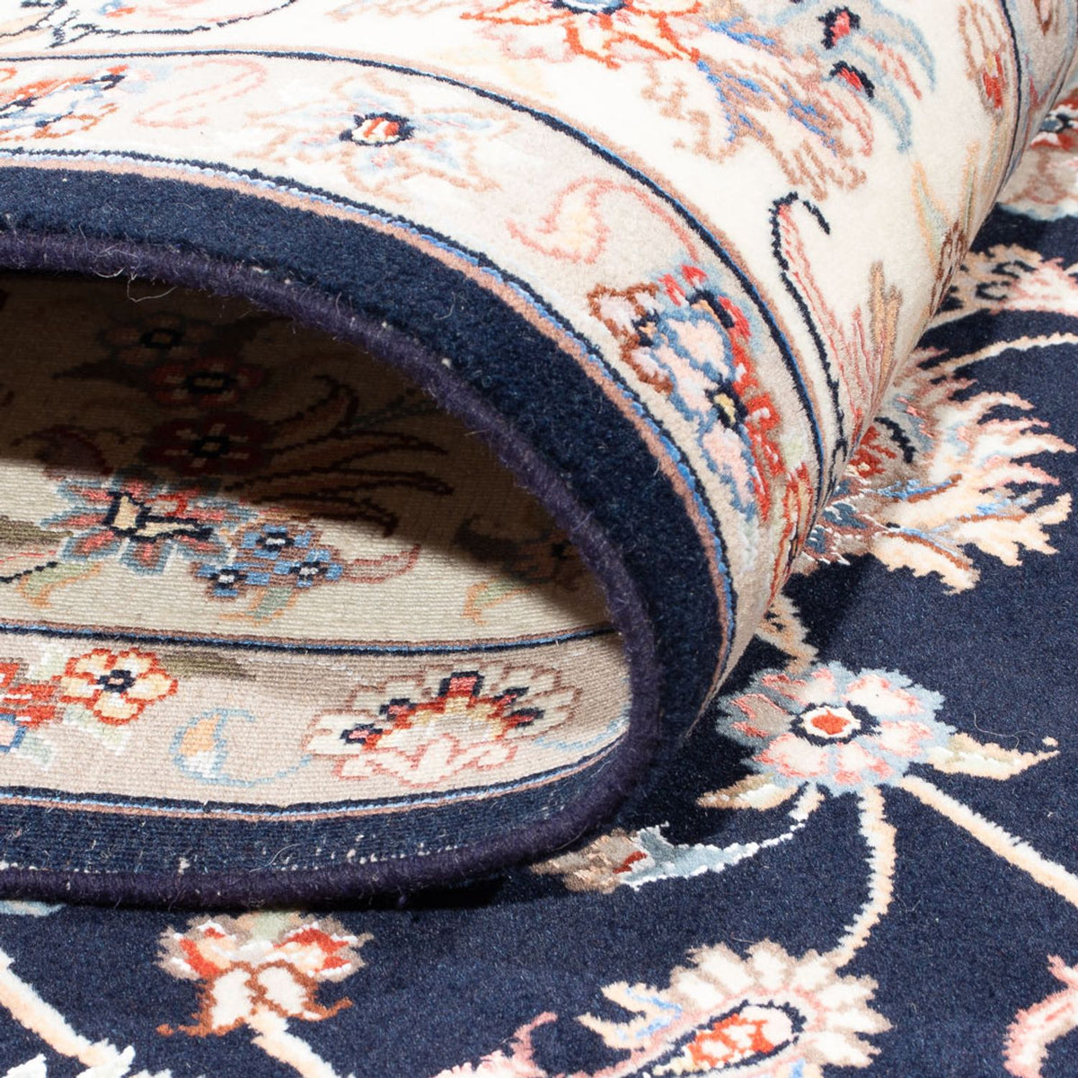 Tappeto Persero - Tabriz - Reale - 236 x 169 cm - blu scuro