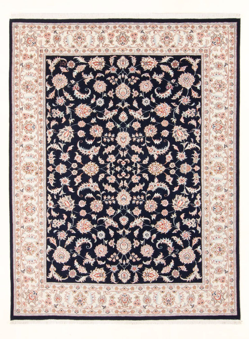 Tappeto Persero - Tabriz - Reale - 201 x 149 cm - blu scuro