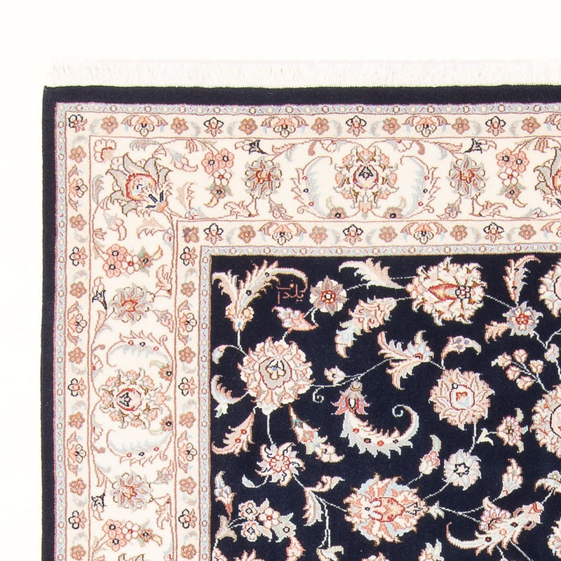 Tappeto Persero - Tabriz - Reale - 201 x 149 cm - blu scuro