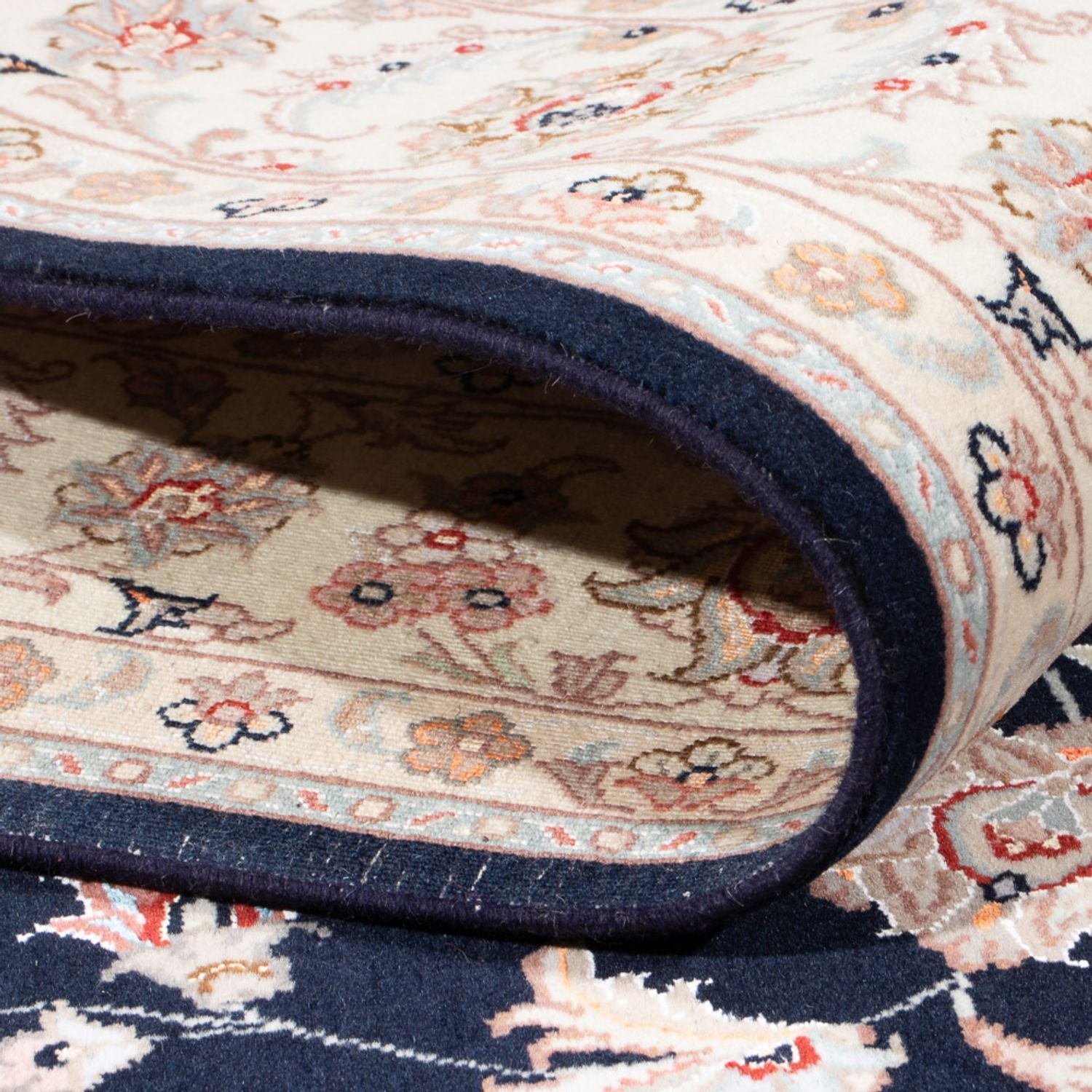 Tappeto Persero - Tabriz - Reale - 201 x 149 cm - blu scuro