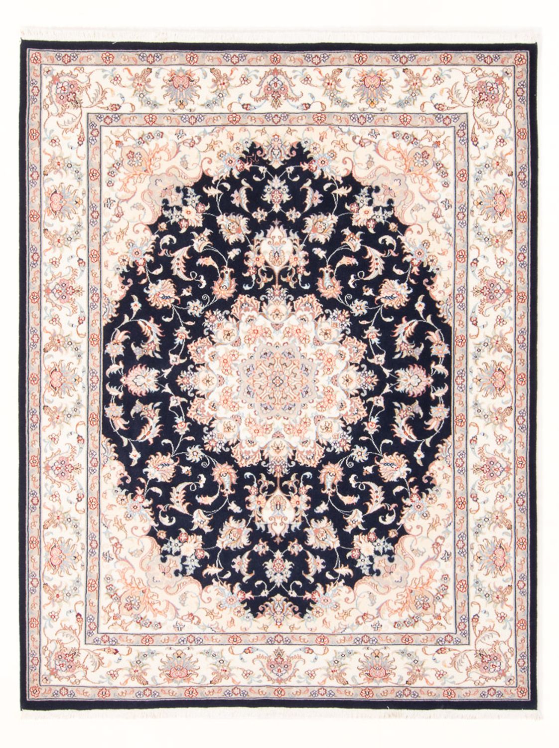 Tappeto Persero - Tabriz - Reale - 197 x 149 cm - blu scuro
