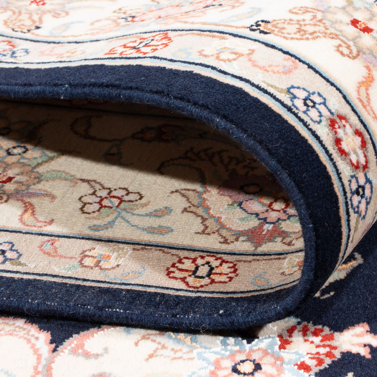 Tappeto Persero - Tabriz - Reale - 197 x 149 cm - blu scuro