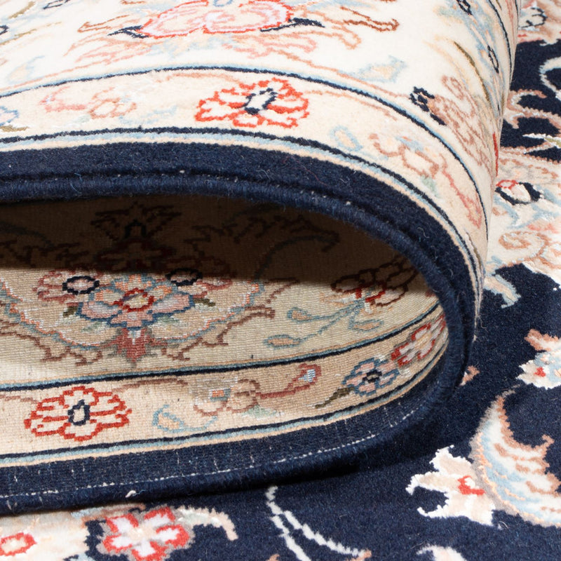 Tappeto Persero - Tabriz - Reale - 203 x 150 cm - blu scuro