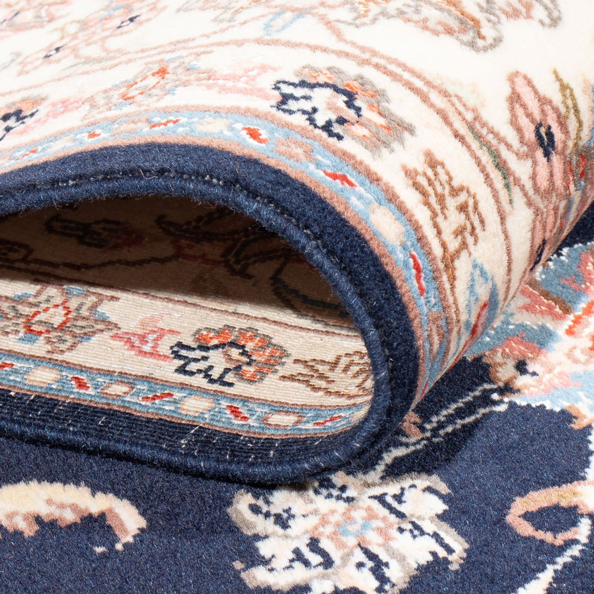 Tappeto Persero - Tabriz - Reale - 236 x 166 cm - blu scuro