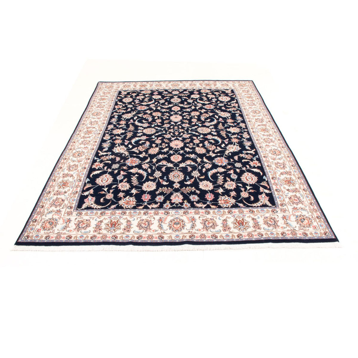 Tappeto Persero - Tabriz - Reale - 236 x 166 cm - blu scuro