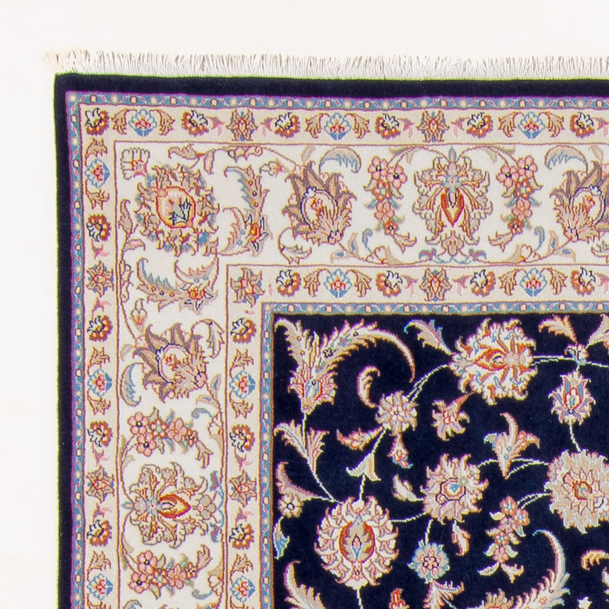 Tappeto Persero - Tabriz - Reale - 241 x 168 cm - blu scuro