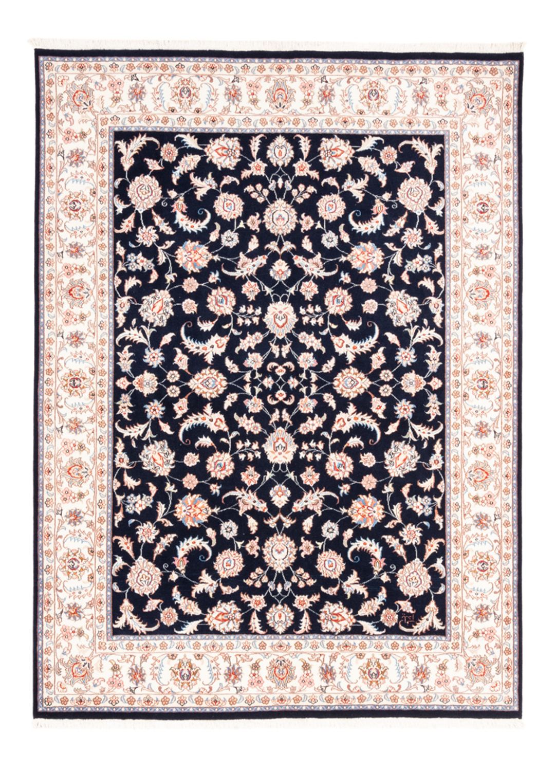 Tappeto Persero - Tabriz - 200 x 149 cm - blu scuro