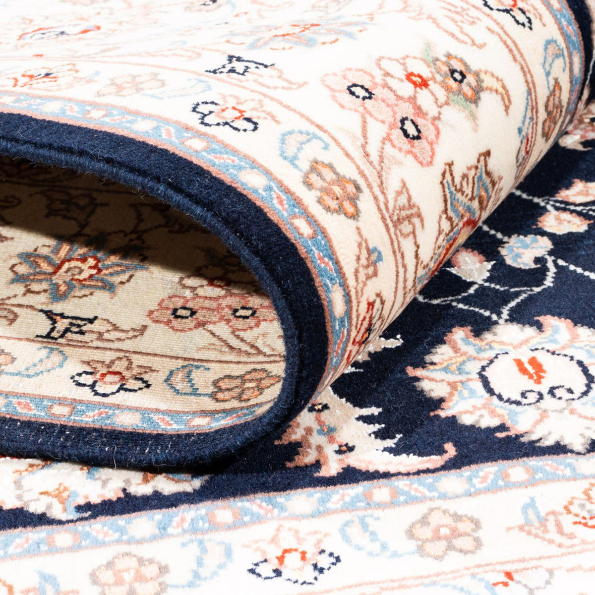 Tappeto Persero - Tabriz - 200 x 149 cm - blu scuro