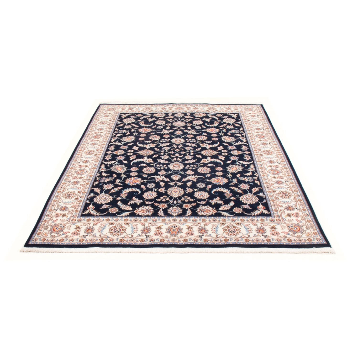 Tappeto Persero - Tabriz - Reale - 196 x 150 cm - blu scuro