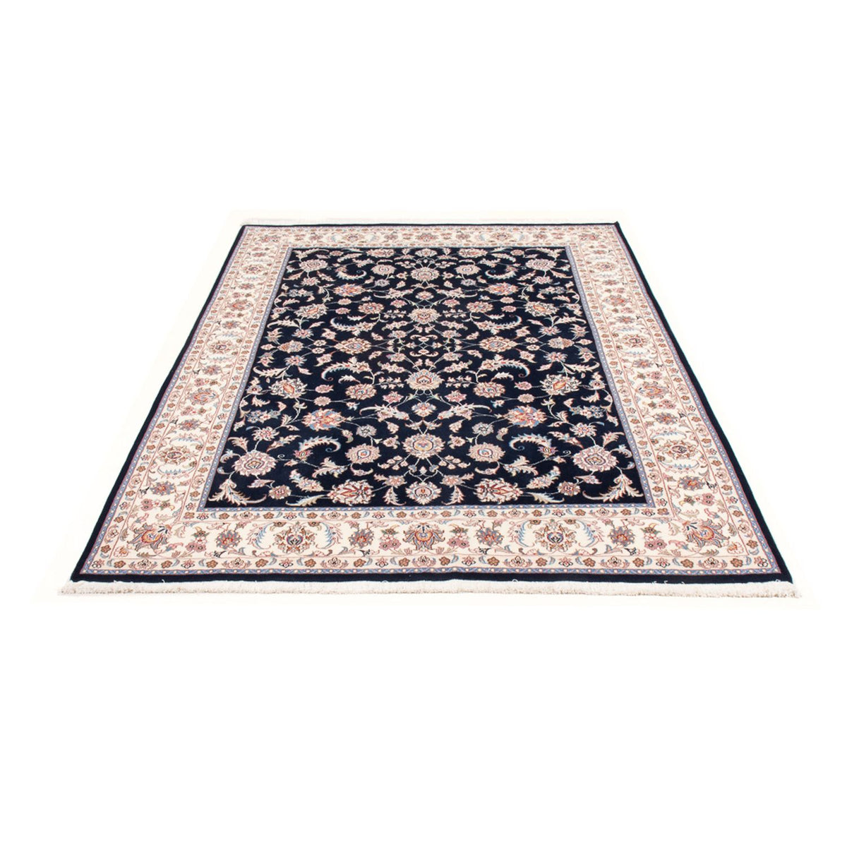 Tappeto Persero - Tabriz - Reale - 201 x 150 cm - blu scuro