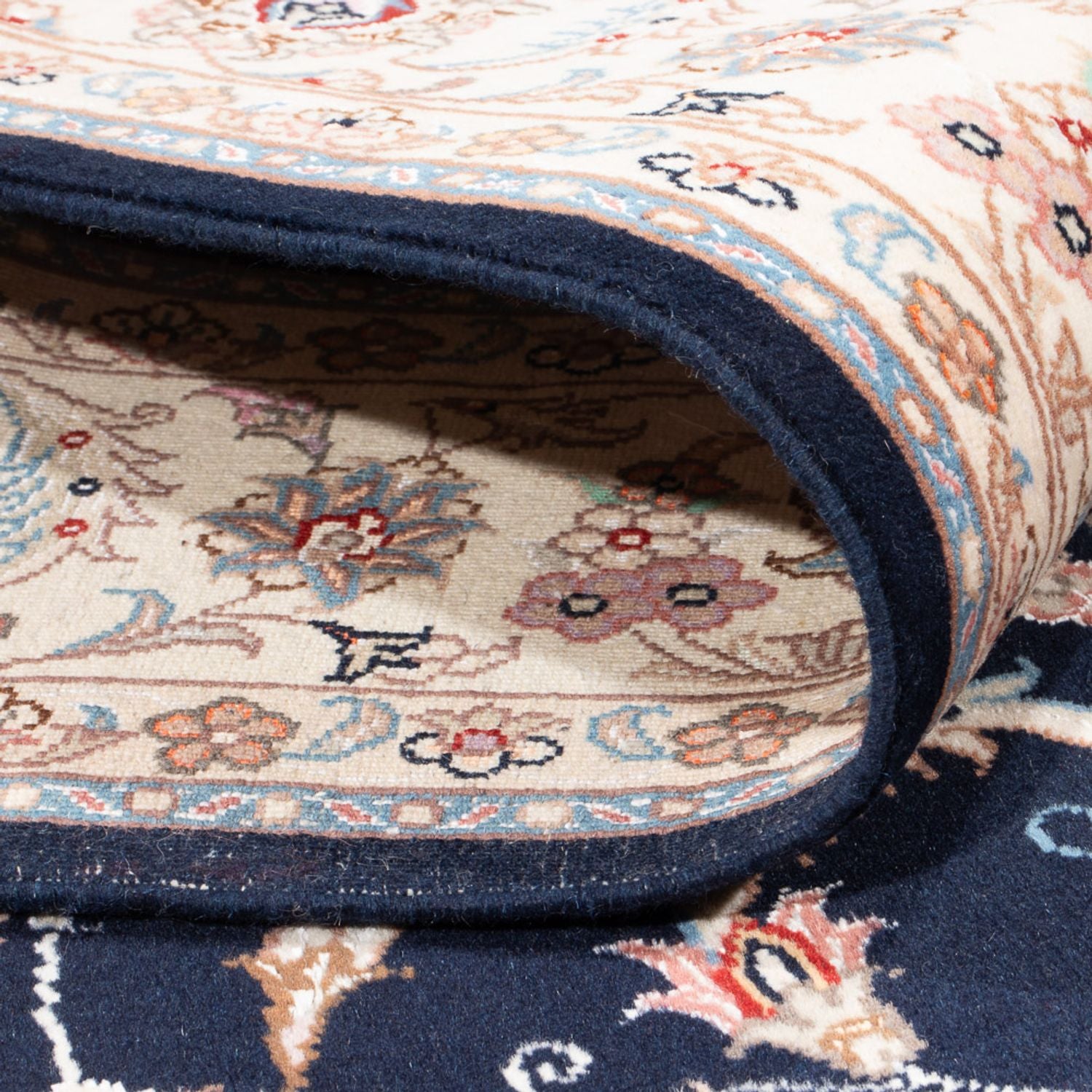 Tappeto Persero - Tabriz - Reale - 200 x 149 cm - blu scuro