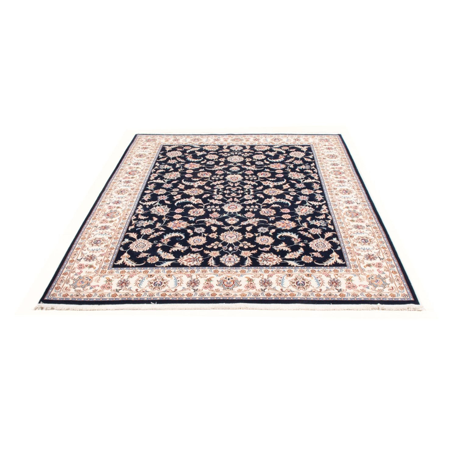 Tappeto Persero - Tabriz - Reale - 200 x 149 cm - blu scuro