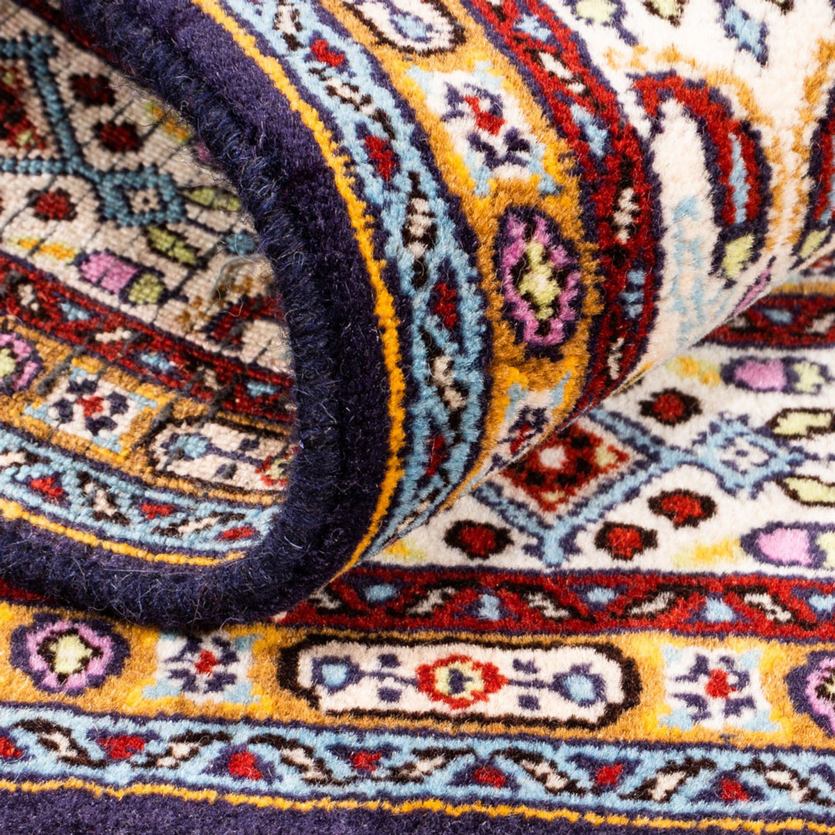 Tappeto corsia Tappeto Persero - Classico - 100 x 100 cm - blu scuro