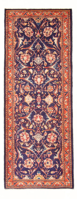 Tappeto corsia Tappeto Persero - Bidjar - 306 x 118 cm - blu scuro