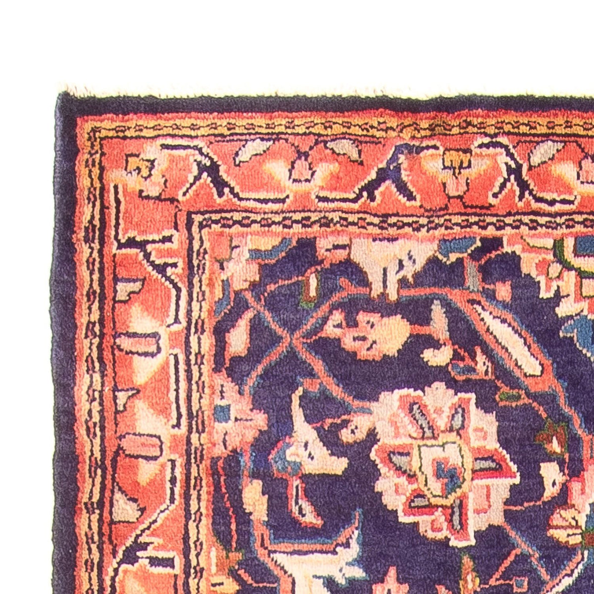 Tappeto corsia Tappeto Persero - Bidjar - 306 x 118 cm - blu scuro