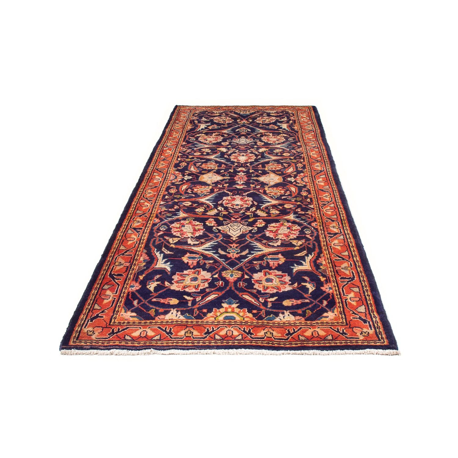 Tappeto corsia Tappeto Persero - Bidjar - 306 x 118 cm - blu scuro