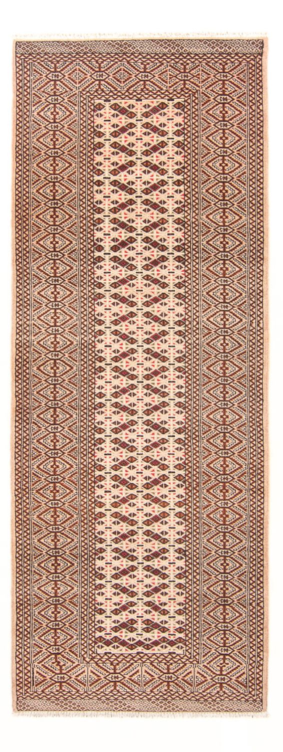 Tappeto corsia Tappeto Turkaman - 282 x 100 cm - crema