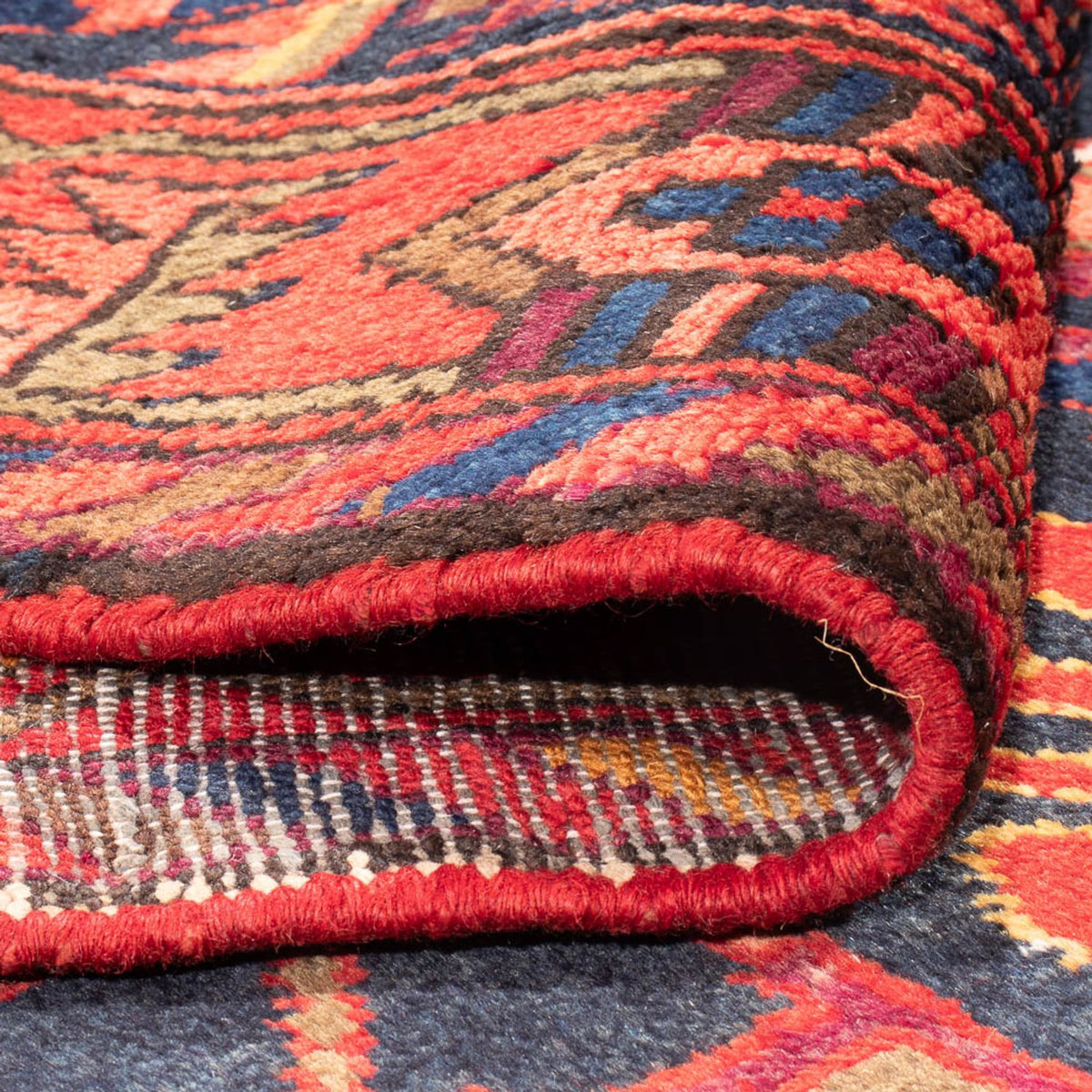 Tappeto corsia Tappeto Persero - Bidjar - 310 x 112 cm - blu scuro