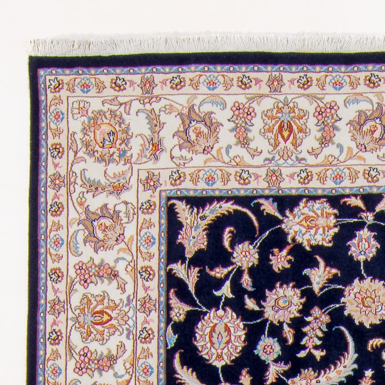 Tappeto Persero - Tabriz - Reale - 240 x 172 cm - blu scuro