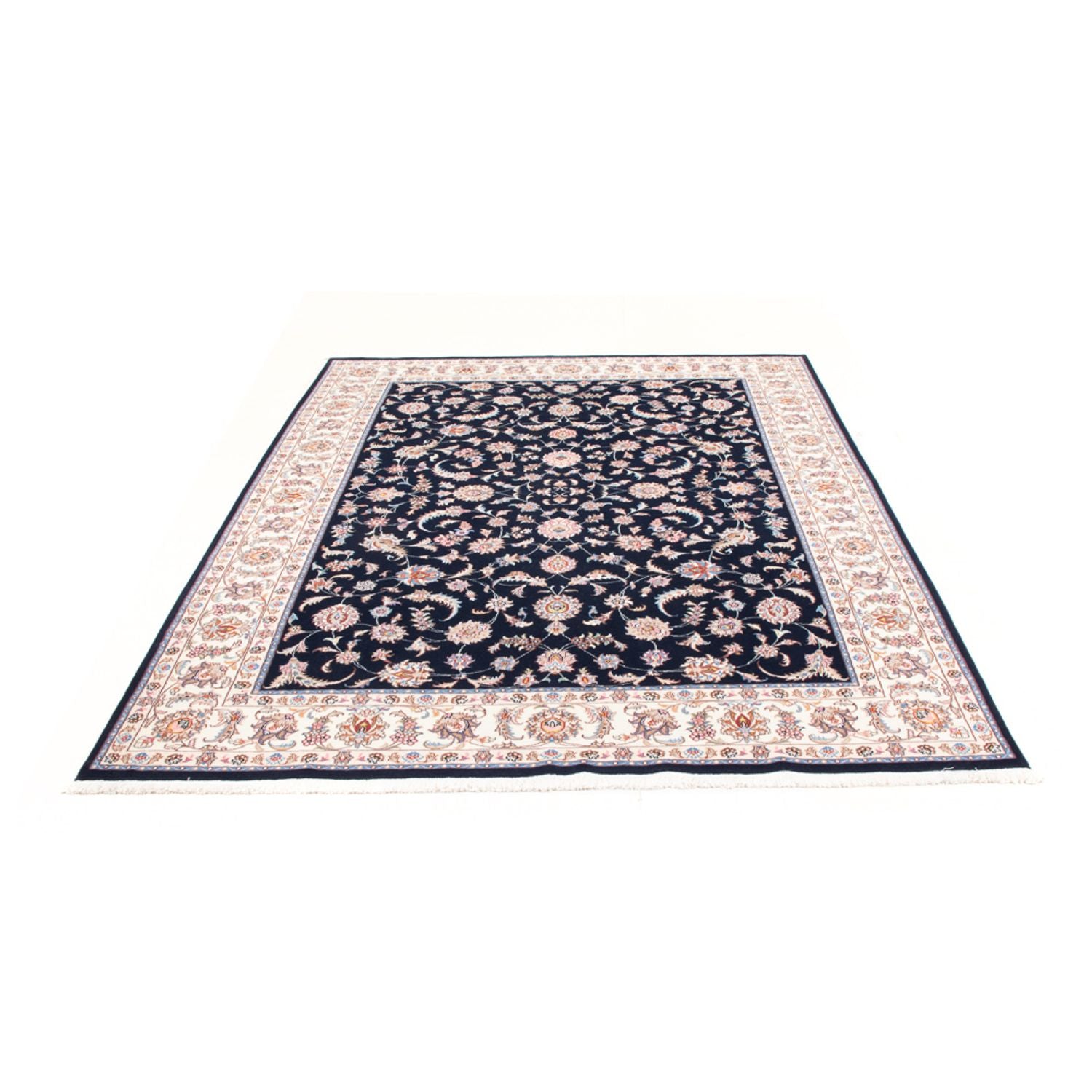 Tappeto Persero - Tabriz - Reale - 240 x 172 cm - blu scuro