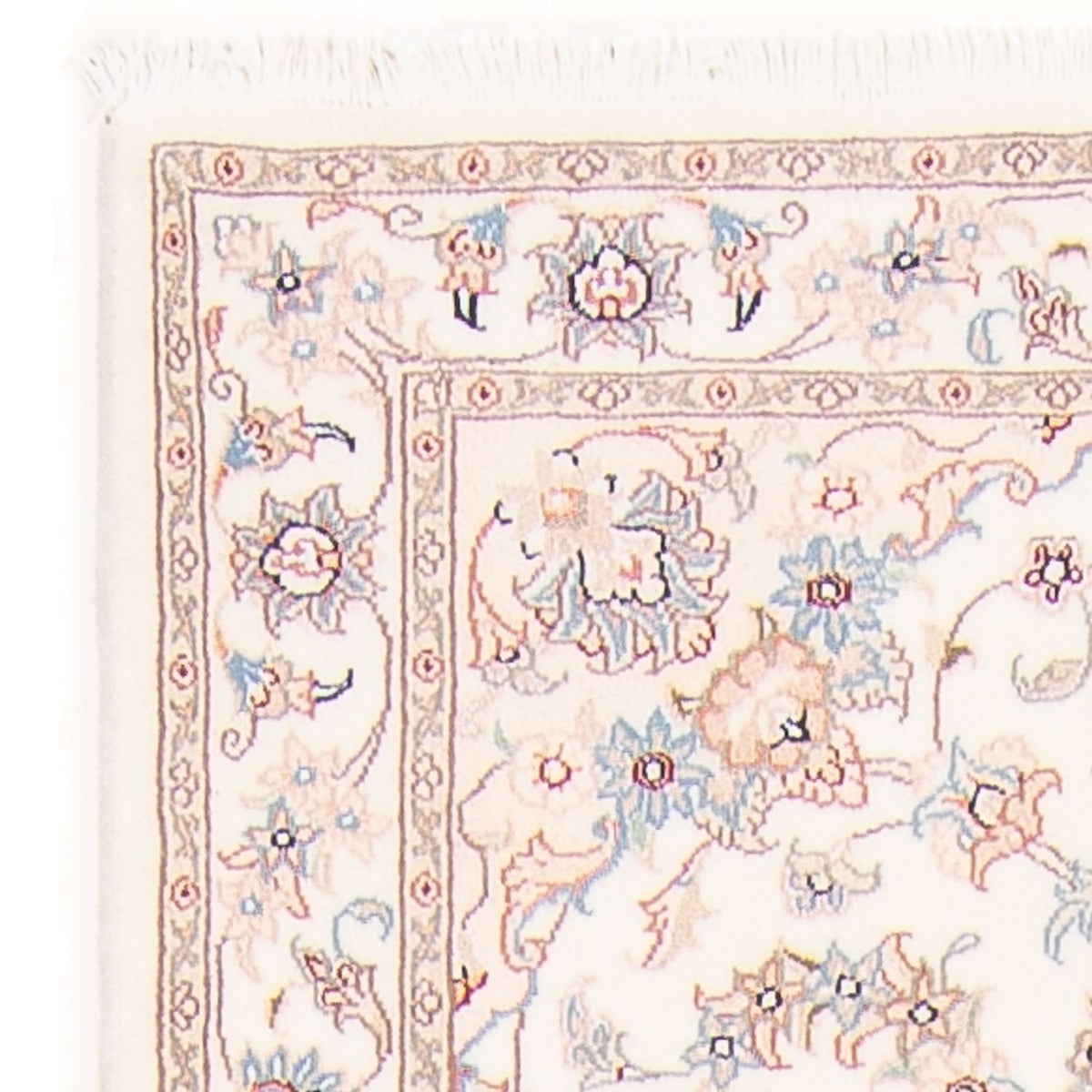 Tappeto corsia Tappeto Persero - Tabriz - Reale - 296 x 80 cm - crema